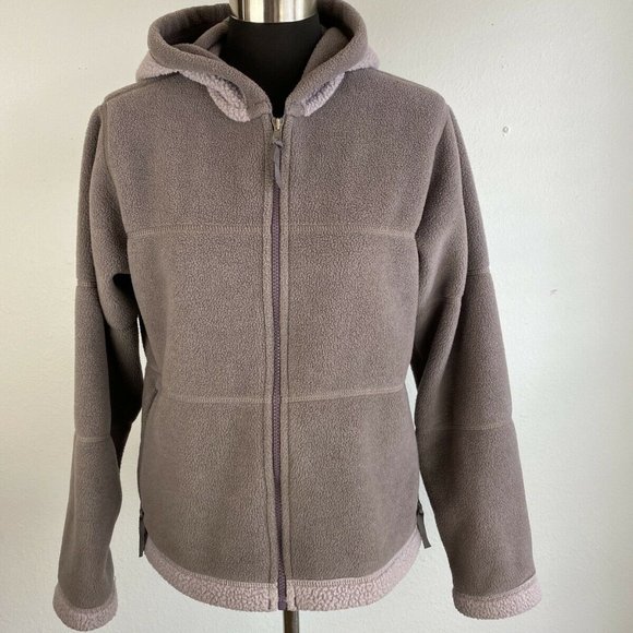 Patagonia Jackets & Blazers - Vintage Patagonia Synchilla Fleece Jacket M Medium Hooded Full Zip Gray Lavender